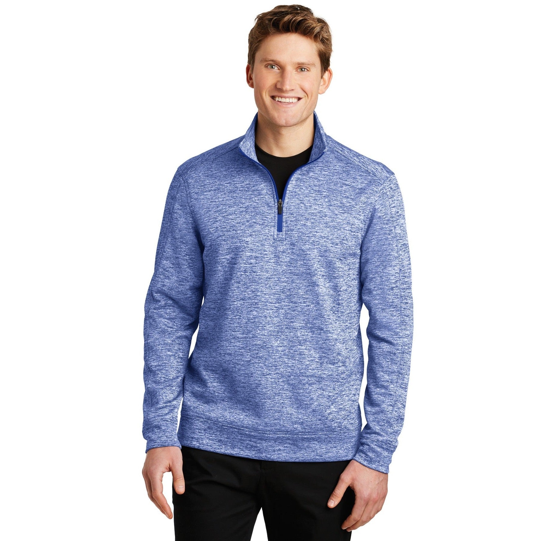 Sport-Tek-Sport-Tek® PosiCharge® Electric Heather Fleece 1/4-Zip Pullover. ST226-MedTech-6